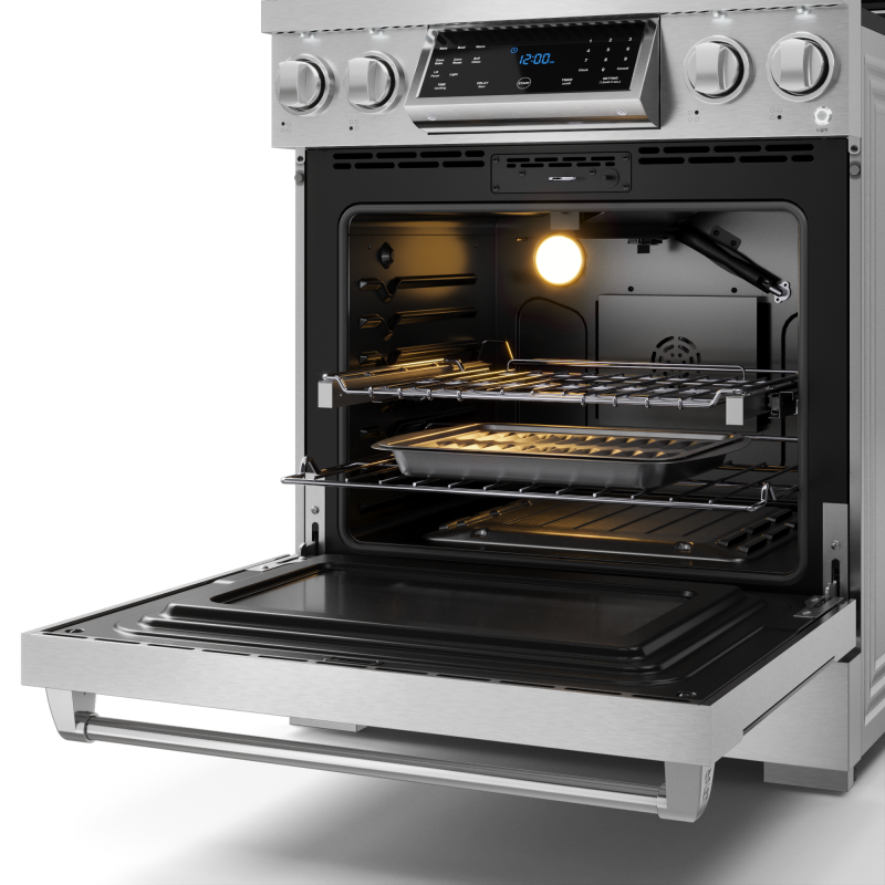30 Inch Professional Gas Range With Tilt Panel Touch Control In Stainless Steel Gordon Ramsay Series RSG30
