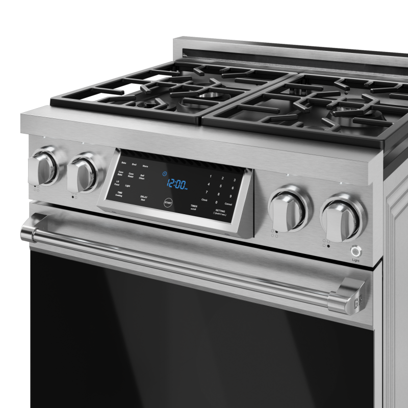 30 Inch Professional Gas Range With Tilt Panel Touch Control In Stainless Steel Gordon Ramsay Series RSG30
