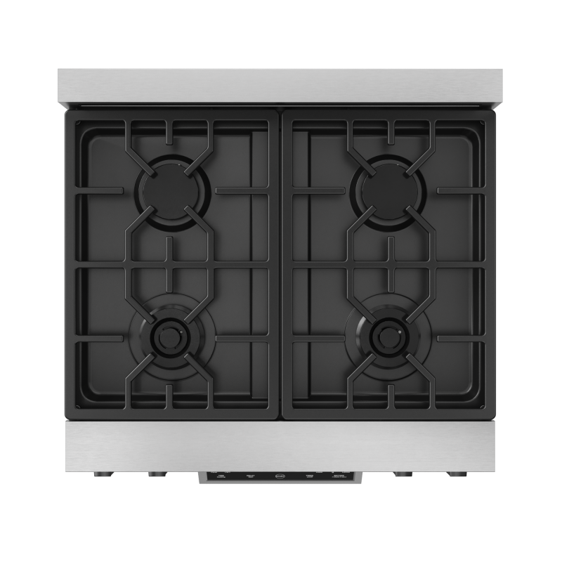 30 Inch Professional Gas Range With Tilt Panel Touch Control In Stainless Steel/black Gordon Ramsay Serie RSG30BLK