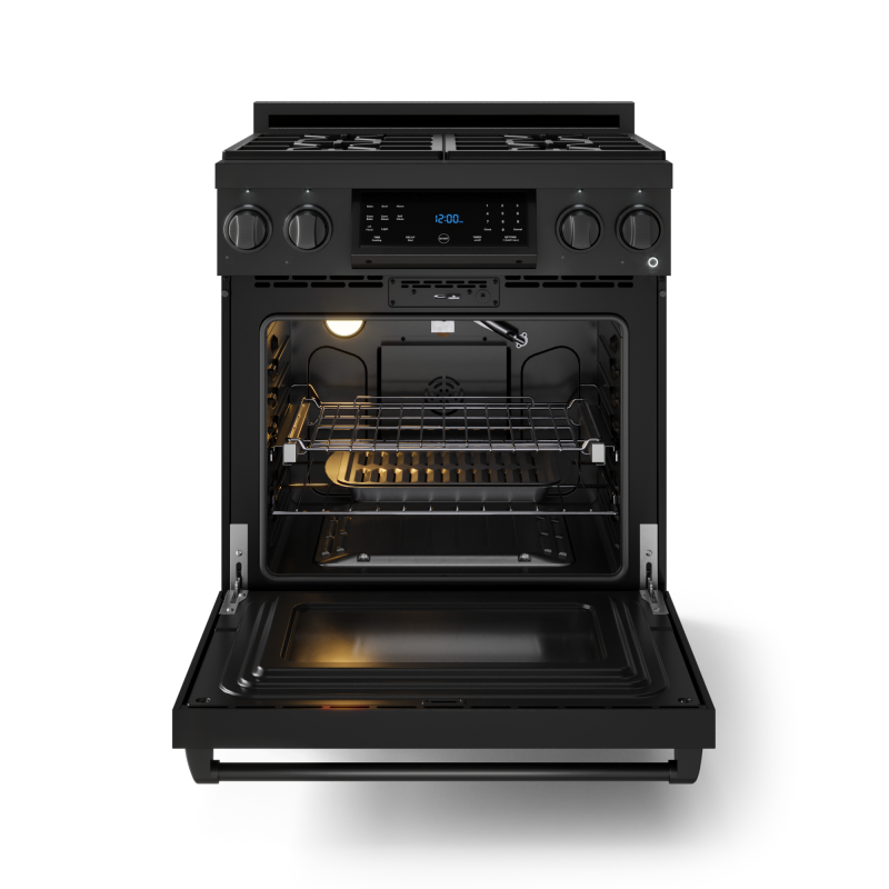 30 Inch Professional Lp Range With Tilt Panel Touch Control In Matte Black Gordon Ramsay Series RSG30BLP