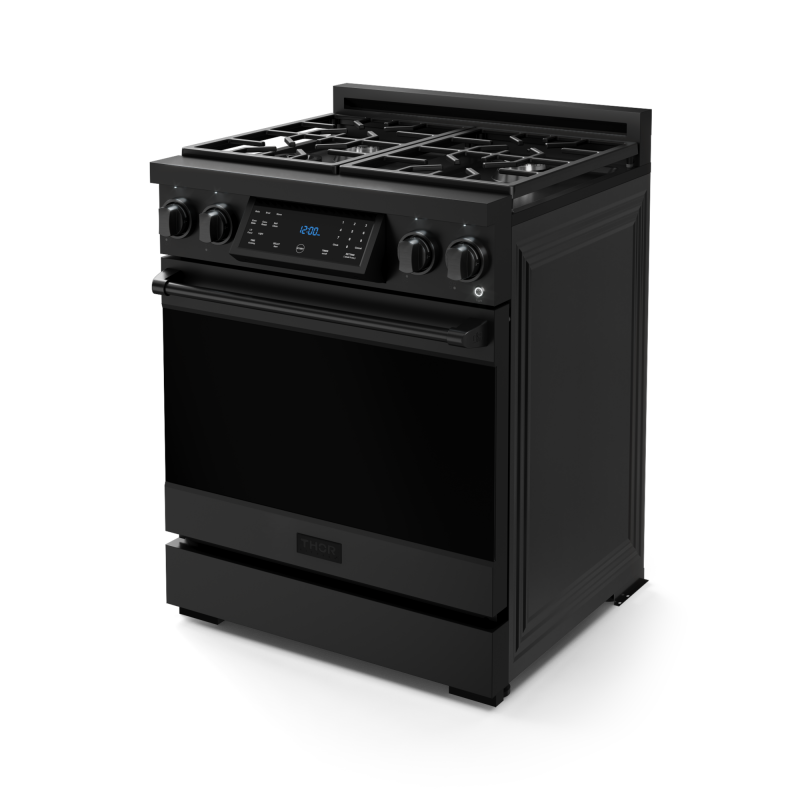 30 Inch Professional Lp Range With Tilt Panel Touch Control In Matte Black Gordon Ramsay Series RSG30BLP