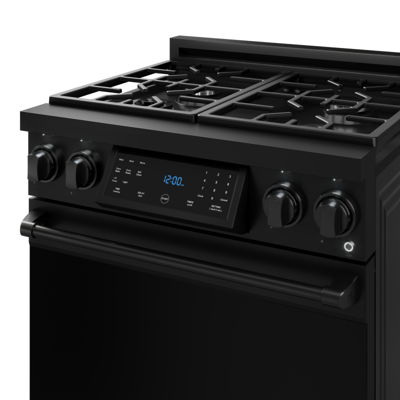 30 Inch Professional Lp Range With Tilt Panel Touch Control In Matte Black Gordon Ramsay Series RSG30BLP