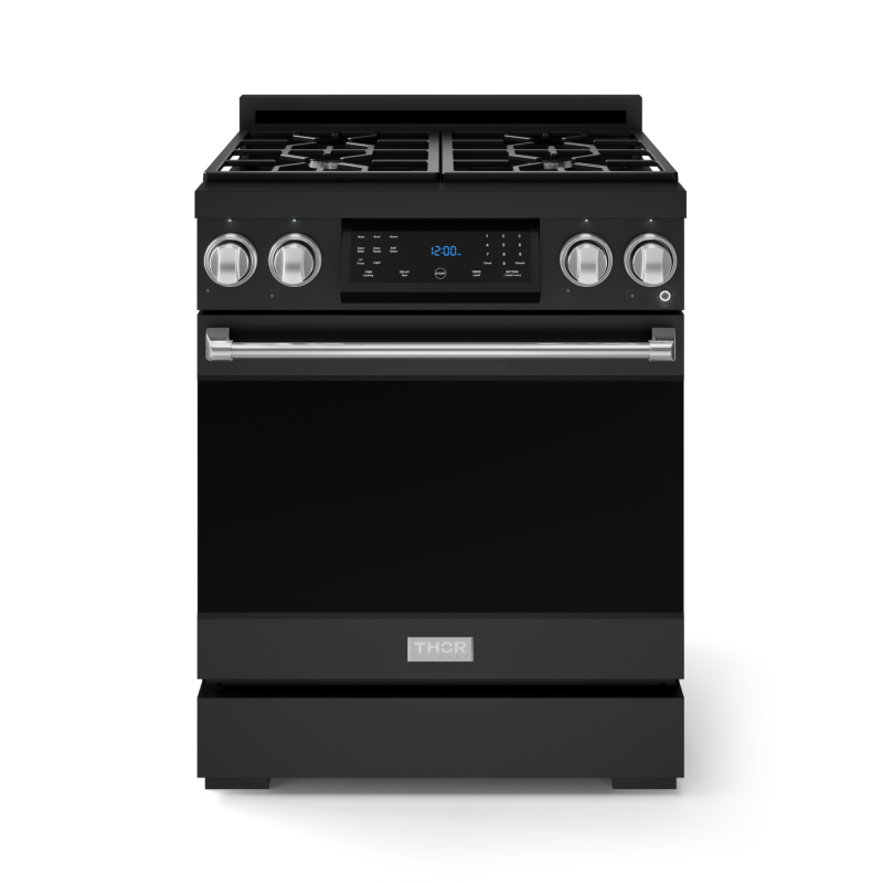 30 Inch Professional Lp Range With Tilt Panel Touch Control In Matte Black/stainless Steel Gordon Ramsay Series RSG30BLPSS