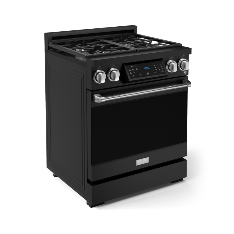 30 Inch Professional Lp Range With Tilt Panel Touch Control In Matte Black/stainless Steel Gordon Ramsay Series RSG30BLPSS