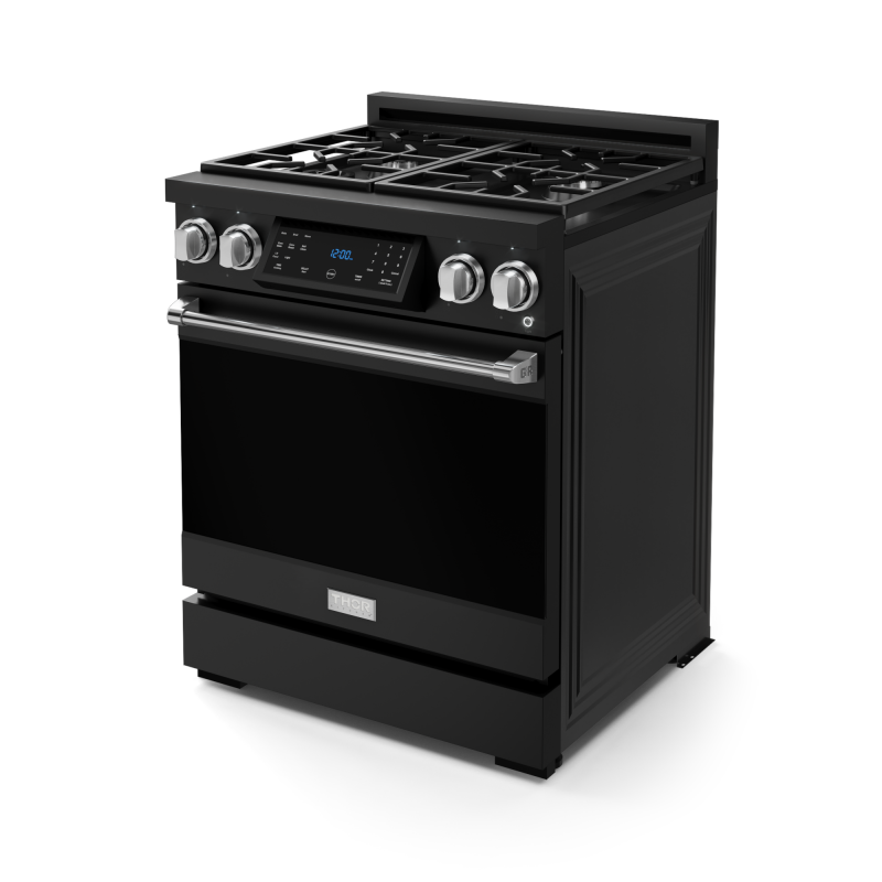 30 Inch Professional Lp Range With Tilt Panel Touch Control In Matte Black/stainless Steel Gordon Ramsay Series RSG30BLPSS