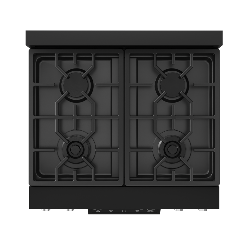 30 Inch Professional Lp Range With Tilt Panel Touch Control In Matte Black/stainless Steel Gordon Ramsay Series RSG30BLPSS