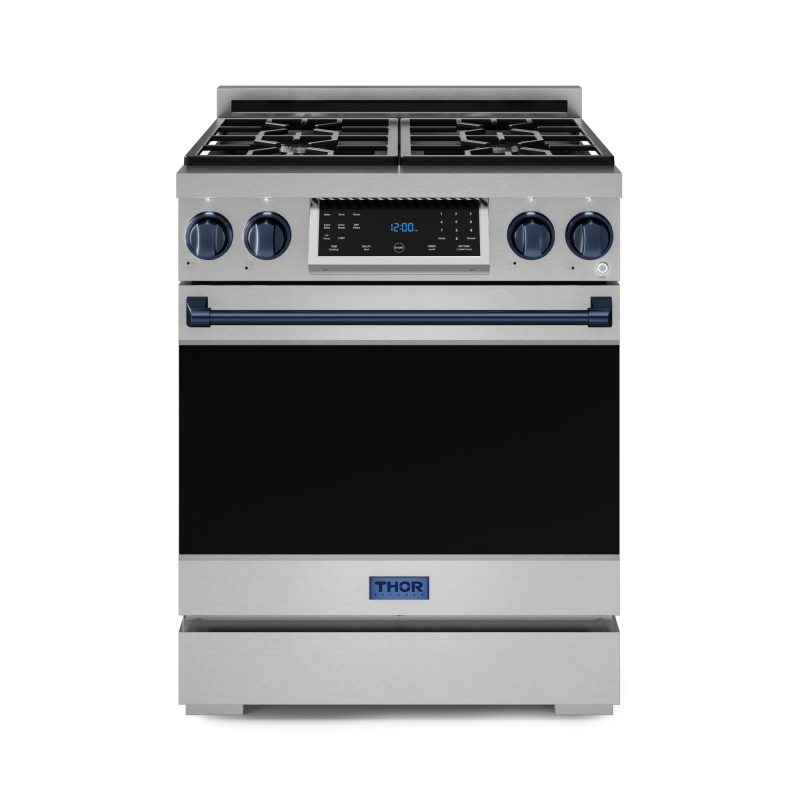 30 Inch Professional Lp Range With Tilt Panel Touch Control In Stainless Steel/blue Gordon Ramsay Series RSG30LPBLU