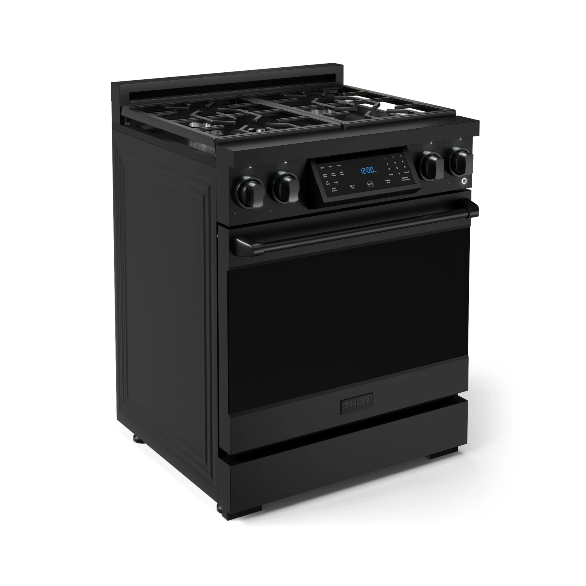 30 Inch Professional Gas Range With Precision Knob Control In Black RSG30PB