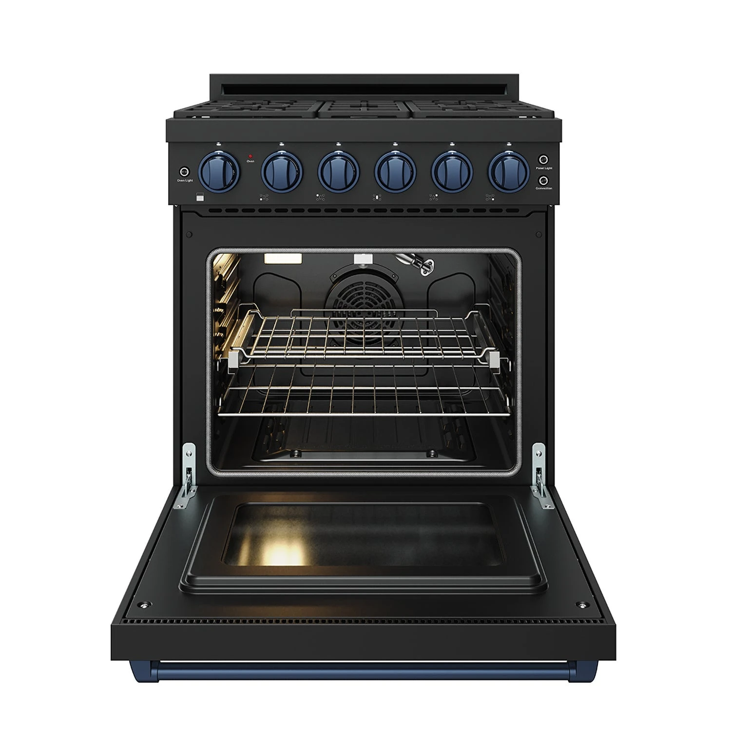 30 Inch Professional Gas With Precision Knob Control In Black/blue RSG30PBBLU
