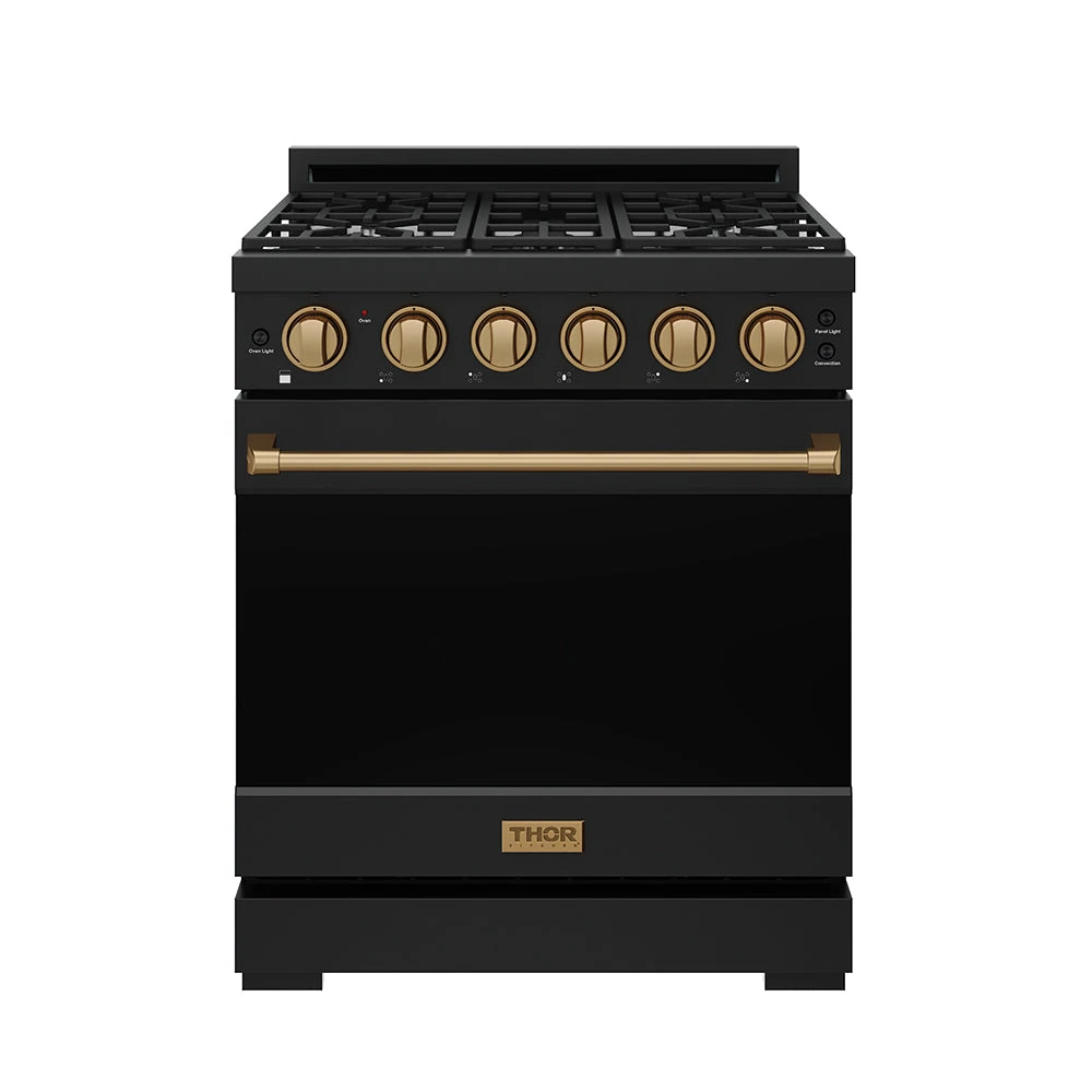 30 Inch Professional Gas With Precision Knob Control In Black/bronze RSG30PBBRZ