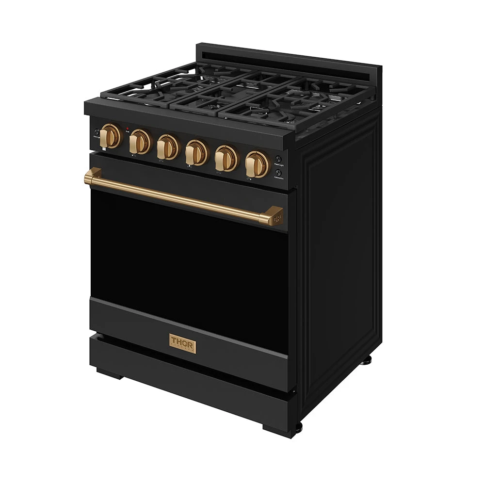 30 Inch Professional Gas With Precision Knob Control In Black/bronze RSG30PBBRZ