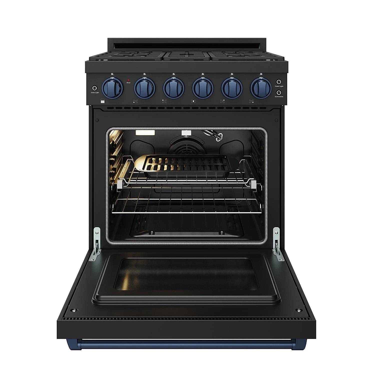 30 Inch Professional Liquid Propane With Precision Knob Control In Black/blue RSG30PBLPBLU