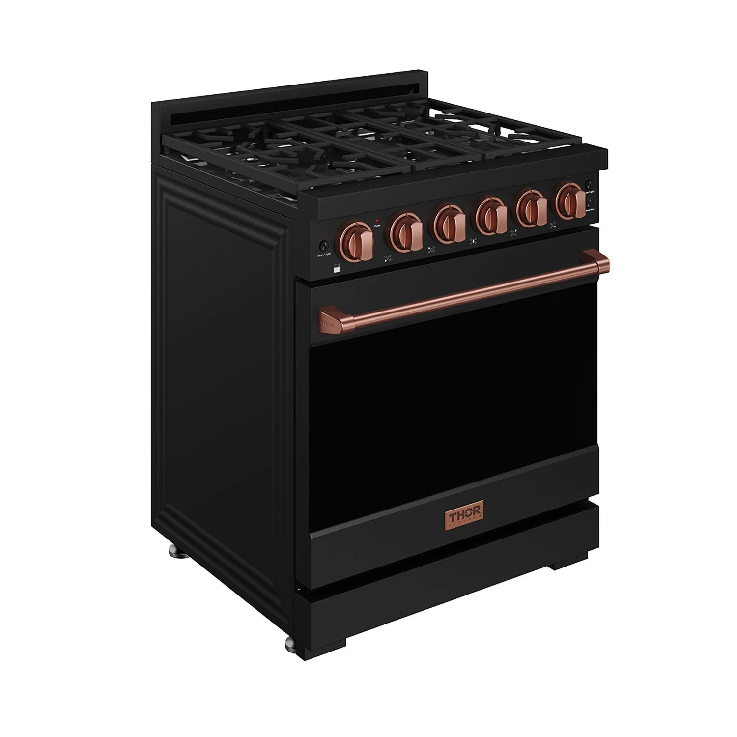 30 Inch Professional Liquid Propane With Precision Knob Control In Black/rose Gold RSG30PBLPRSG