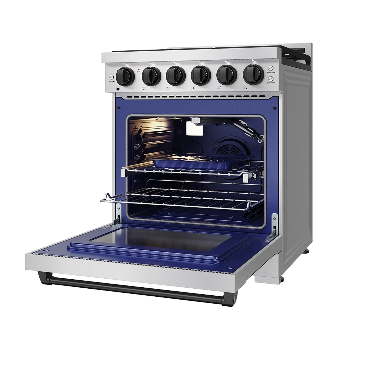 30 Inch Professional Liquid Propane With Precision Knob Control In Stainless Steel/black RSG30PLPBLK