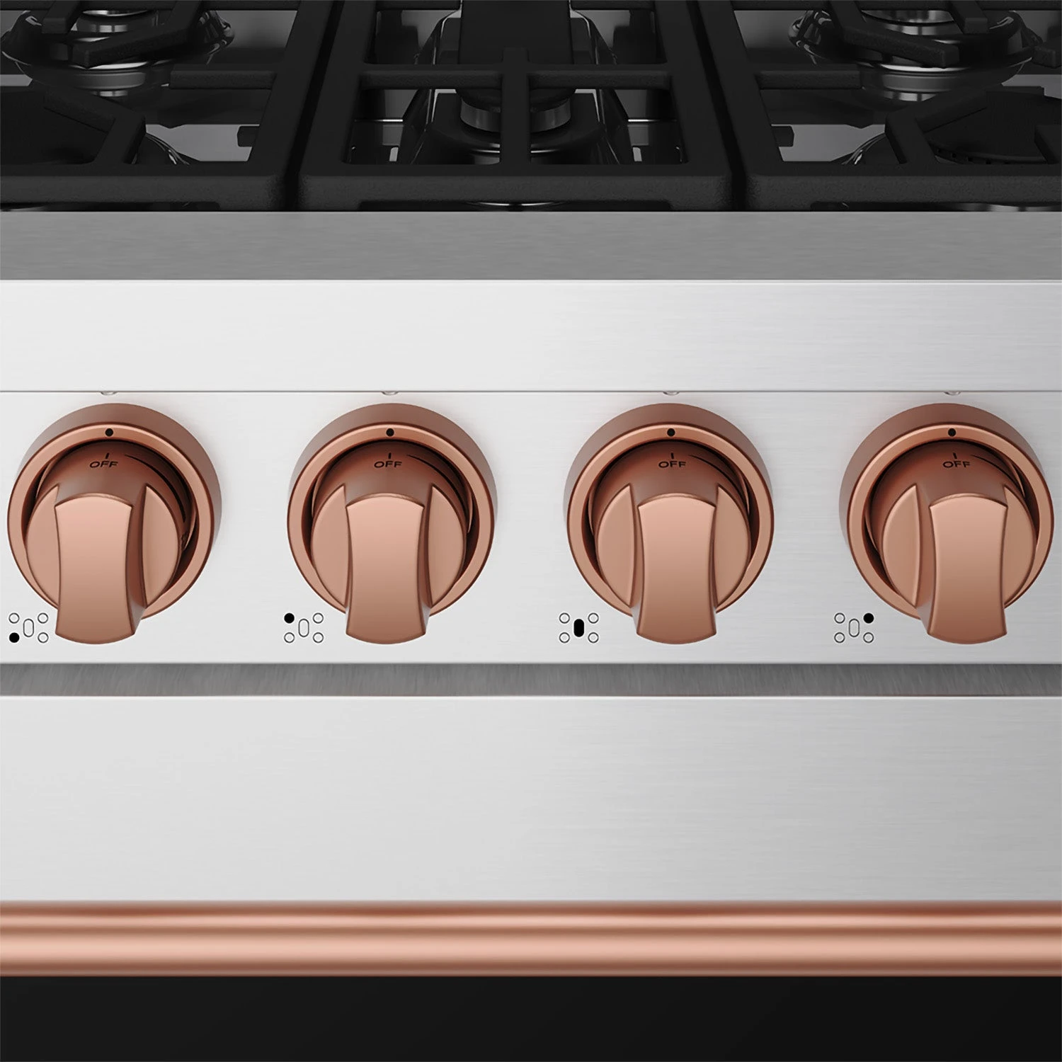 30 Inch Professional Liquid Propane With Precision Knob Control In Stainless Steel/rose Gold RSG30PLPRSG