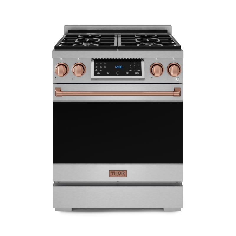 30 Inch Professional Gas Range With Tilt Panel Touch Control In Stainless Steel/rose Gold Gordon Ramsay Series RSG30RSG