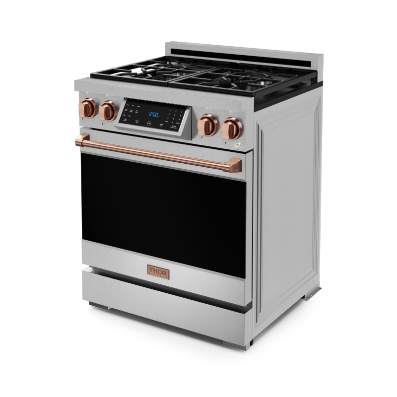 30 Inch Professional Gas Range With Tilt Panel Touch Control In Stainless Steel/rose Gold Gordon Ramsay Series RSG30RSG