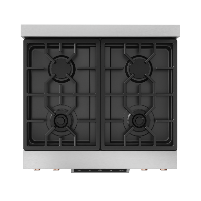 30 Inch Professional Gas Range With Tilt Panel Touch Control In Stainless Steel/rose Gold Gordon Ramsay Series RSG30RSG
