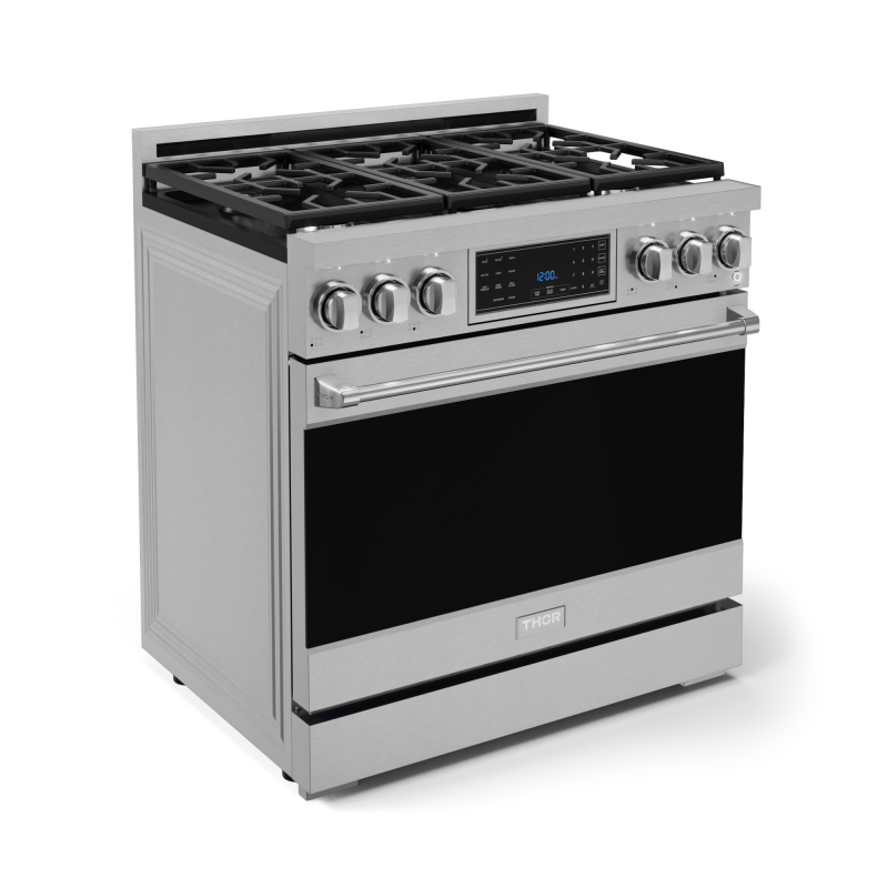 36 Inch Professional Gas Range With Tilt Panel Touch Control In Stainless Steel Gordon Ramsay Series RSG36