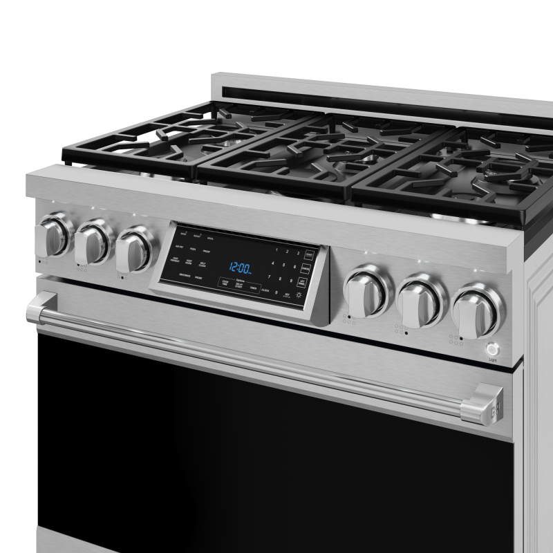 36 Inch Professional Gas Range With Tilt Panel Touch Control In Stainless Steel Gordon Ramsay Series RSG36