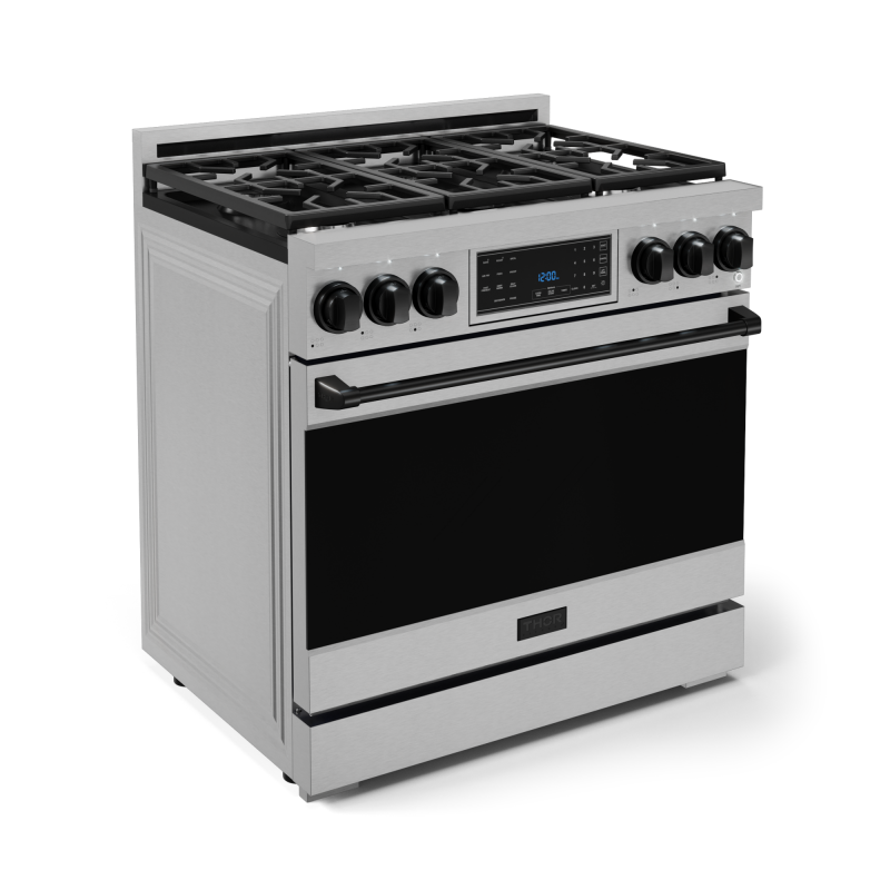 36 Inch Professional Lp Range With Tilt Panel Touch Control In Stainless Steel/black Gordon Ramsay Series RSG36LPBLK