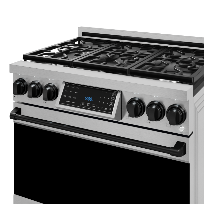 36 Inch Professional Lp Range With Tilt Panel Touch Control In Stainless Steel/black Gordon Ramsay Series RSG36LPBLK