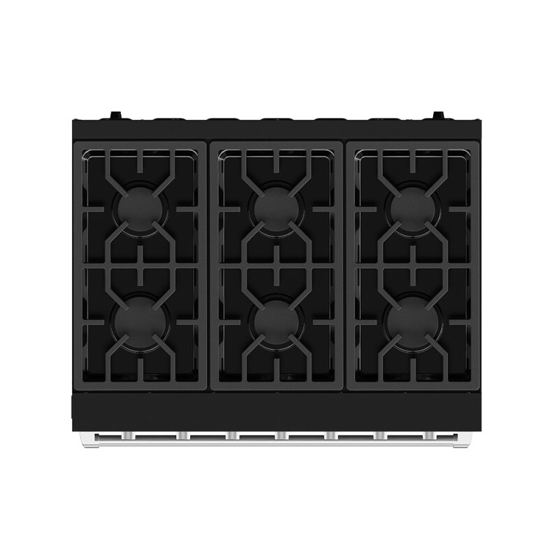 36 Inch Professional Liquid Propane Range With Precision Knob In Black And Stainless Steel Gordon Ramsay Series RSG36PBLPSS