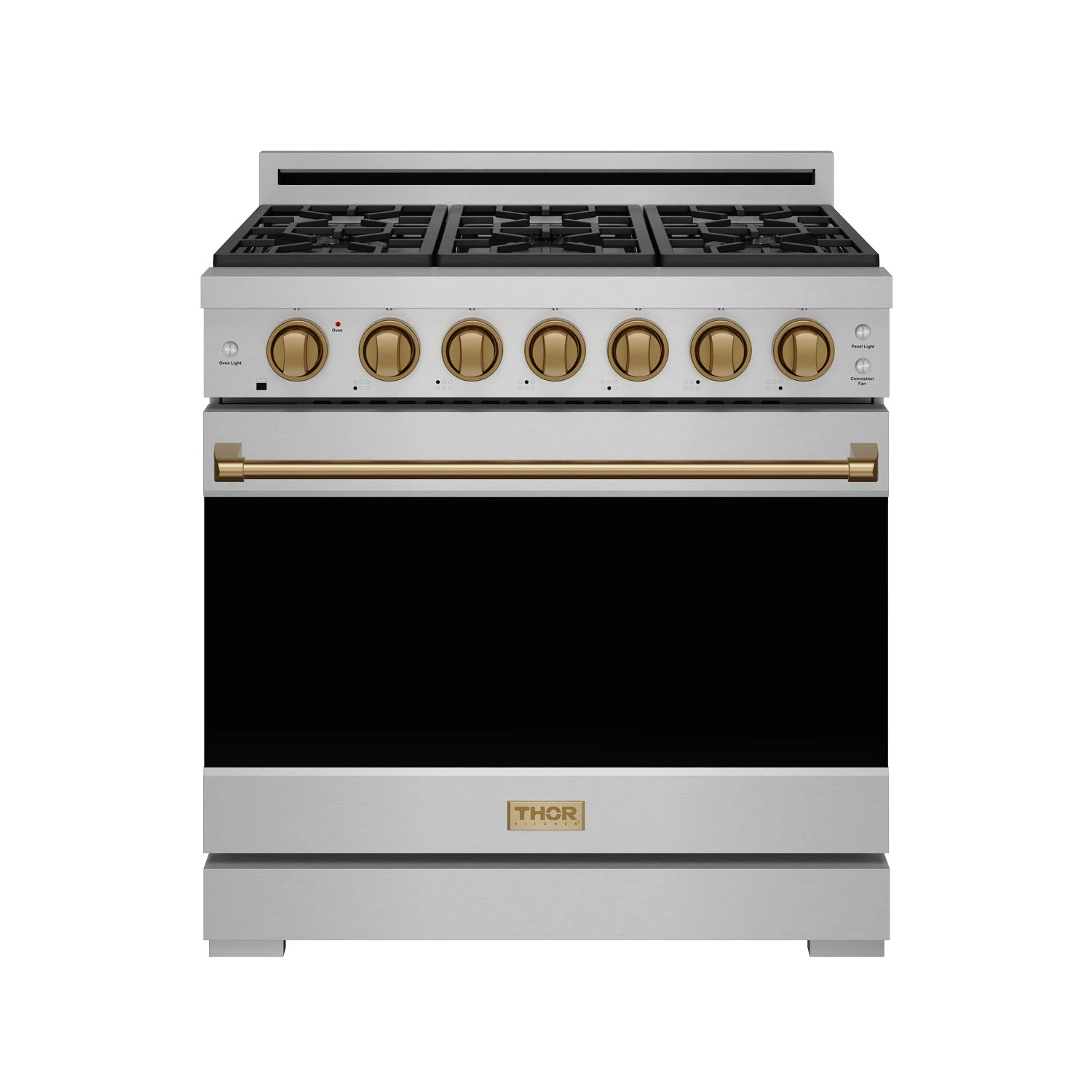 36 Inch Professional Liquid Propane Range With Precision Knob In Stainless Steel And Bronze Gordon Ramsay Series RSG36PLPBRZ
