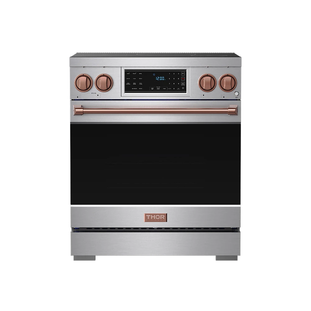 30 Inch Professional Induction Range With Tilt Panel Touch Control In Stainless Steel And Rose Gold Gordon Ramsay Series RSI30RSG