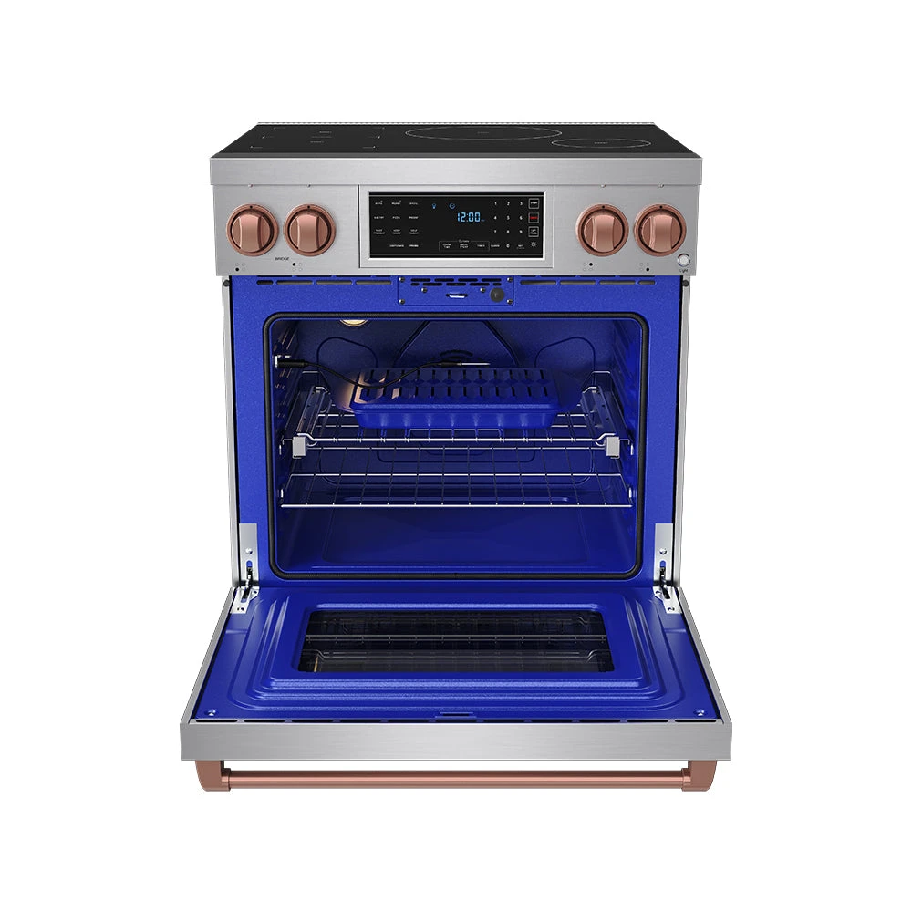 30 Inch Professional Induction Range With Tilt Panel Touch Control In Stainless Steel And Rose Gold Gordon Ramsay Series RSI30RSG