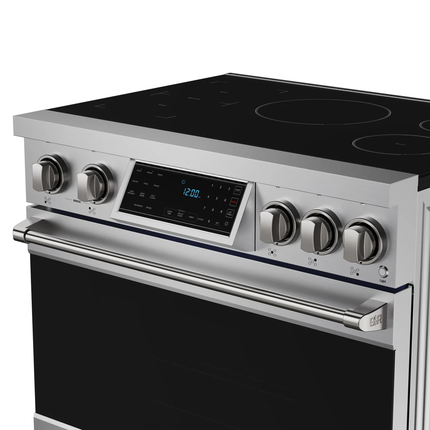 36 Inch Professional Induction Range With Tilt Panel Touch Control In Stainless Steel Gordon Ramsay Series RSI36
