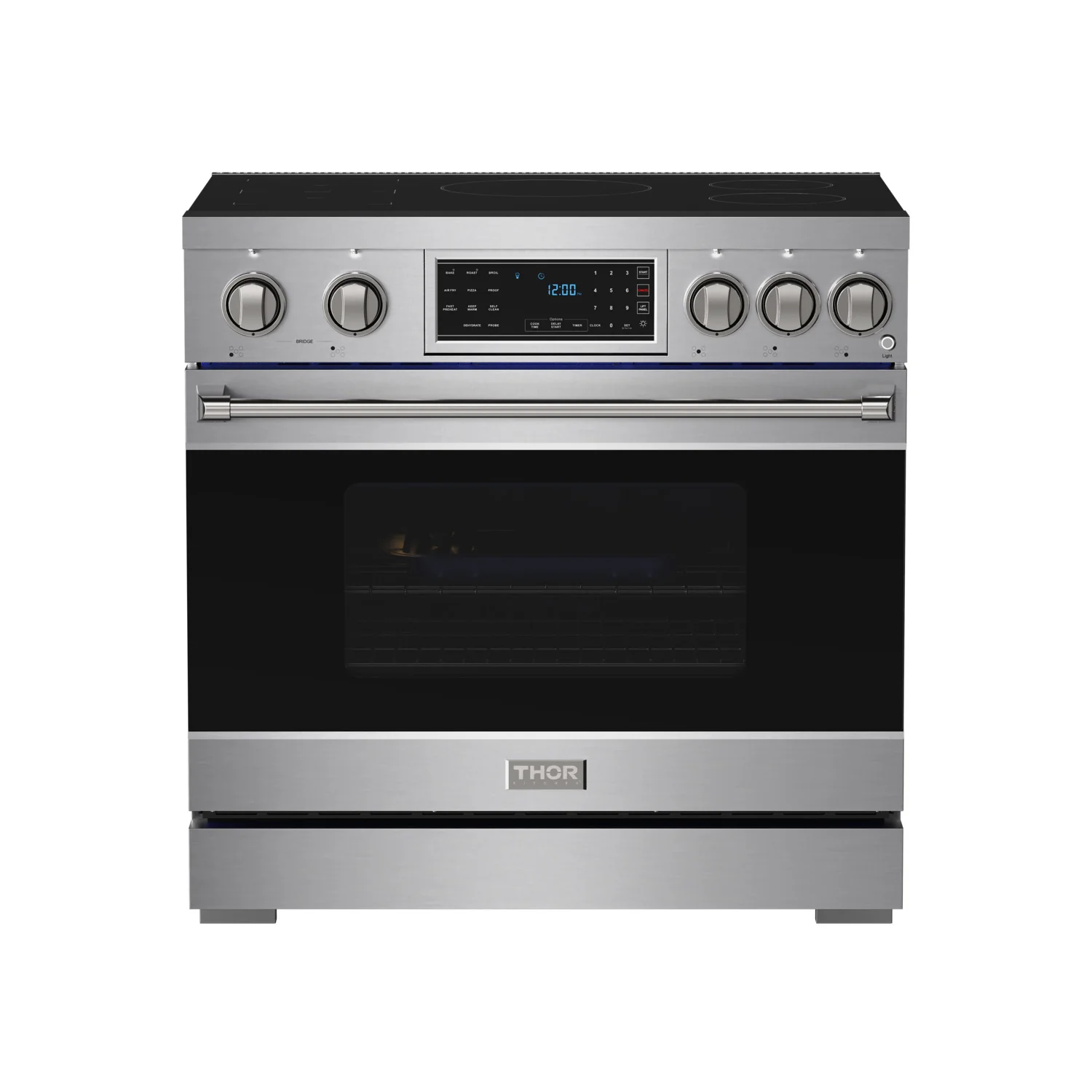 36 Inch Professional Induction Range With Tilt Panel Touch Control In Stainless Steel Gordon Ramsay Series RSI36