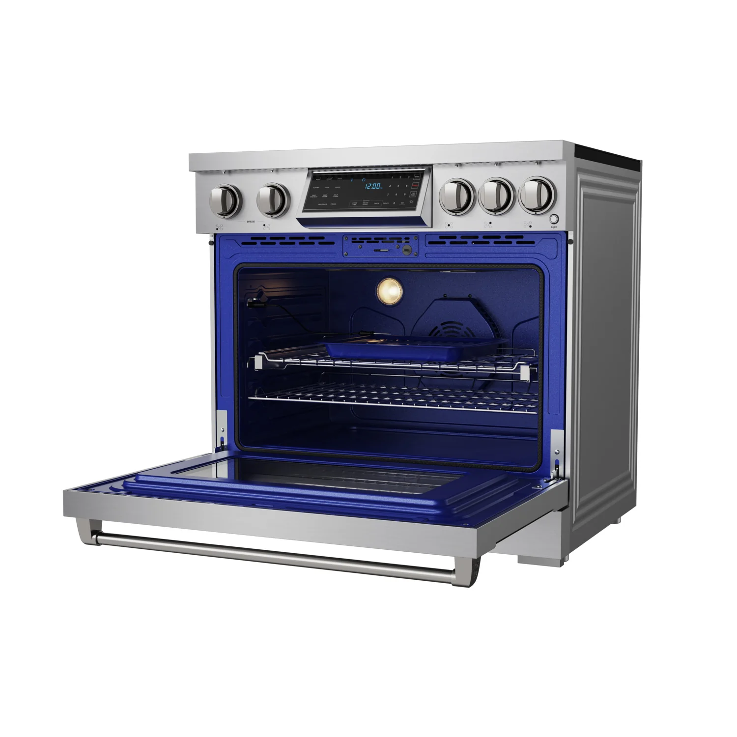 36 Inch Professional Induction Range With Tilt Panel Touch Control In Stainless Steel Gordon Ramsay Series RSI36