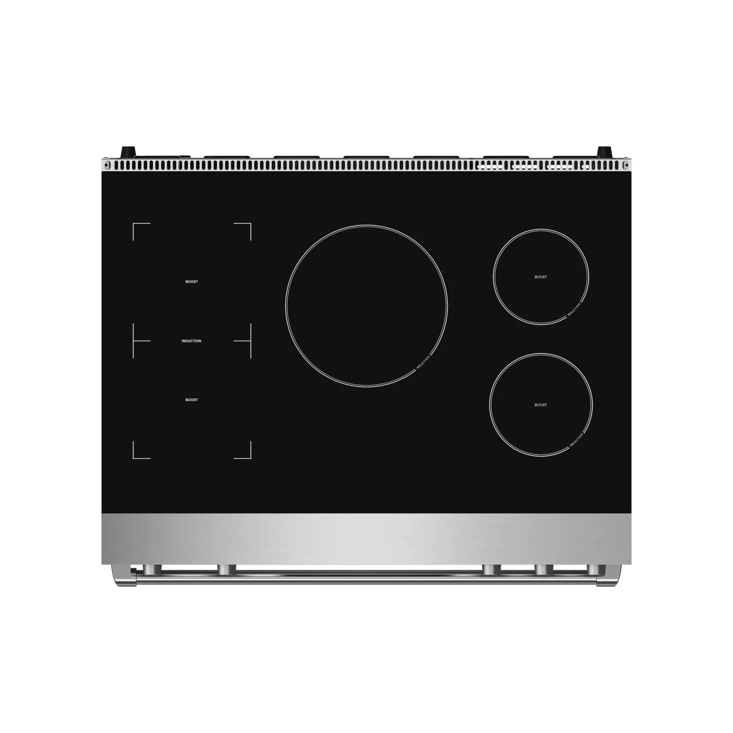 36 Inch Professional Induction Range With Tilt Panel Touch Control In Stainless Steel Gordon Ramsay Series RSI36