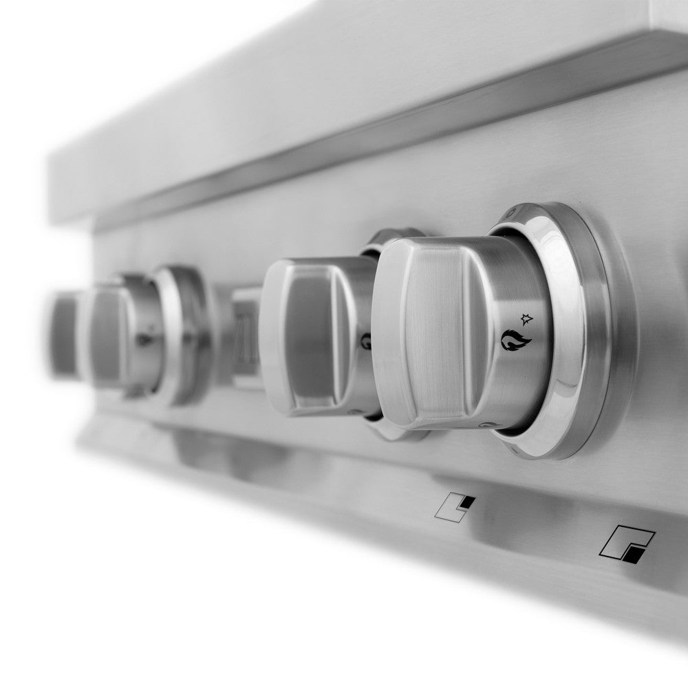 30" Porcelain Gas Stovetop with 4 Gas Burners RT30