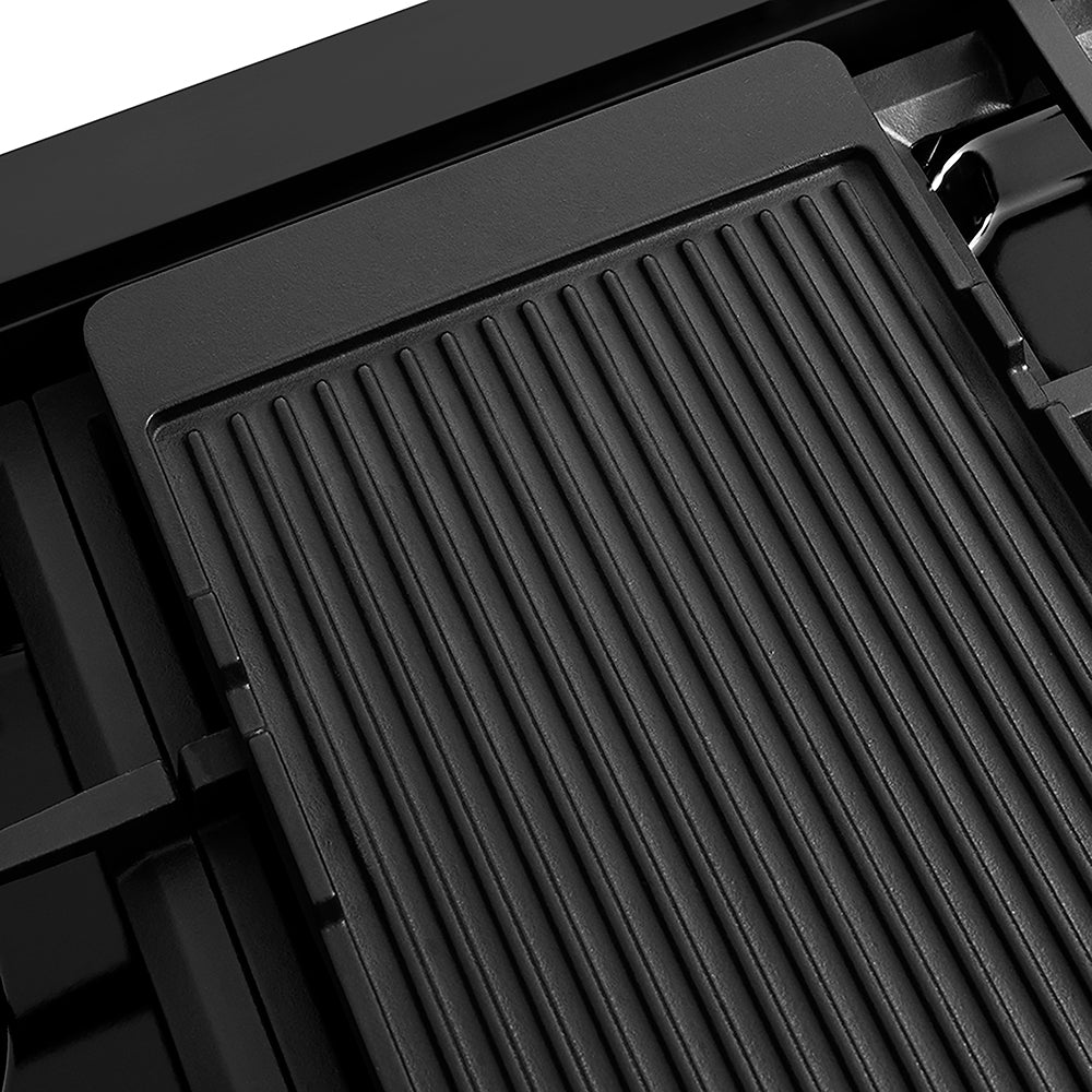 48" Porcelain Gas Stovetop with 7 Gas Burners and Griddle RTBBR48