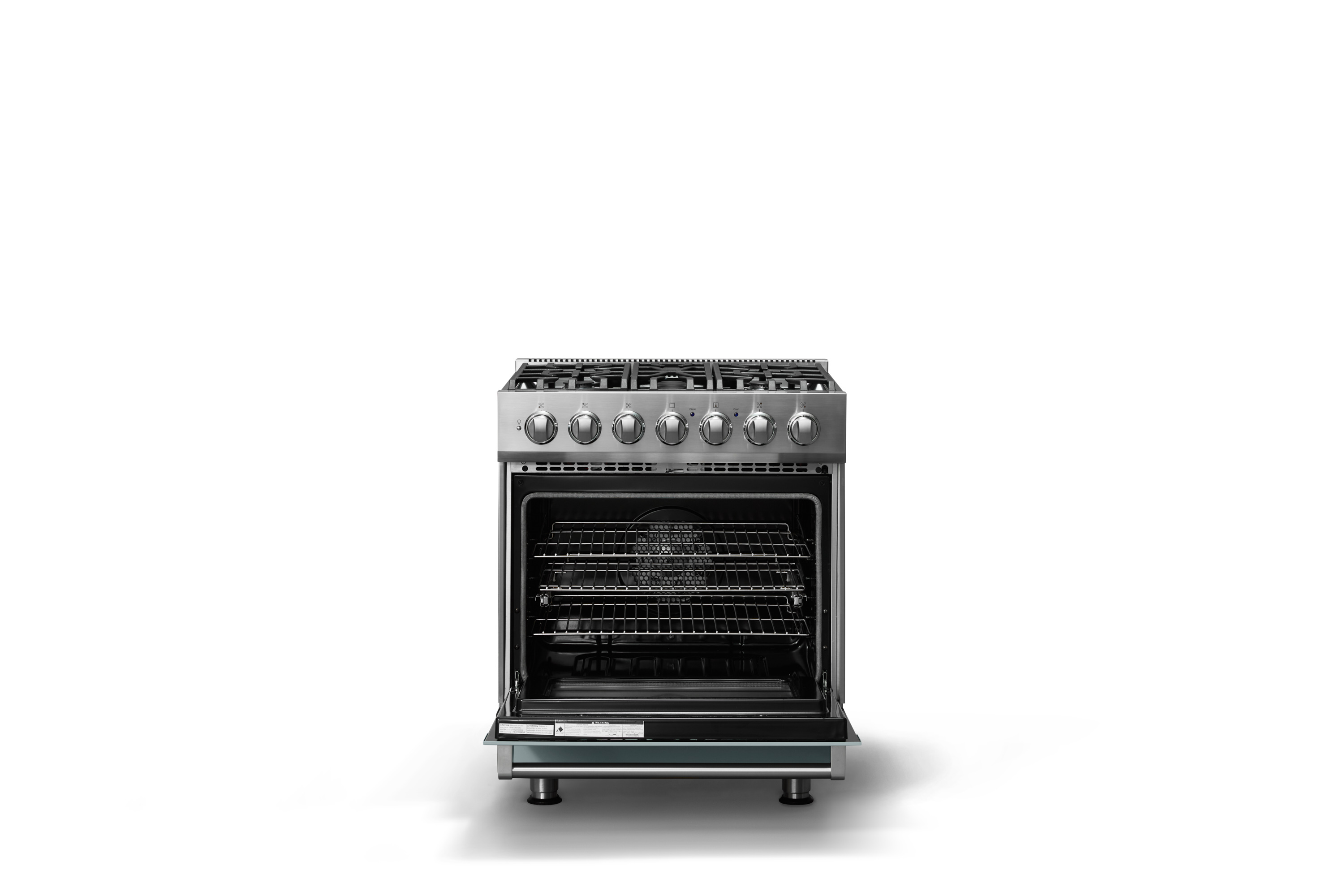 30"W. Self-Cleaning Dual Fuel Range RVDR33025BNS