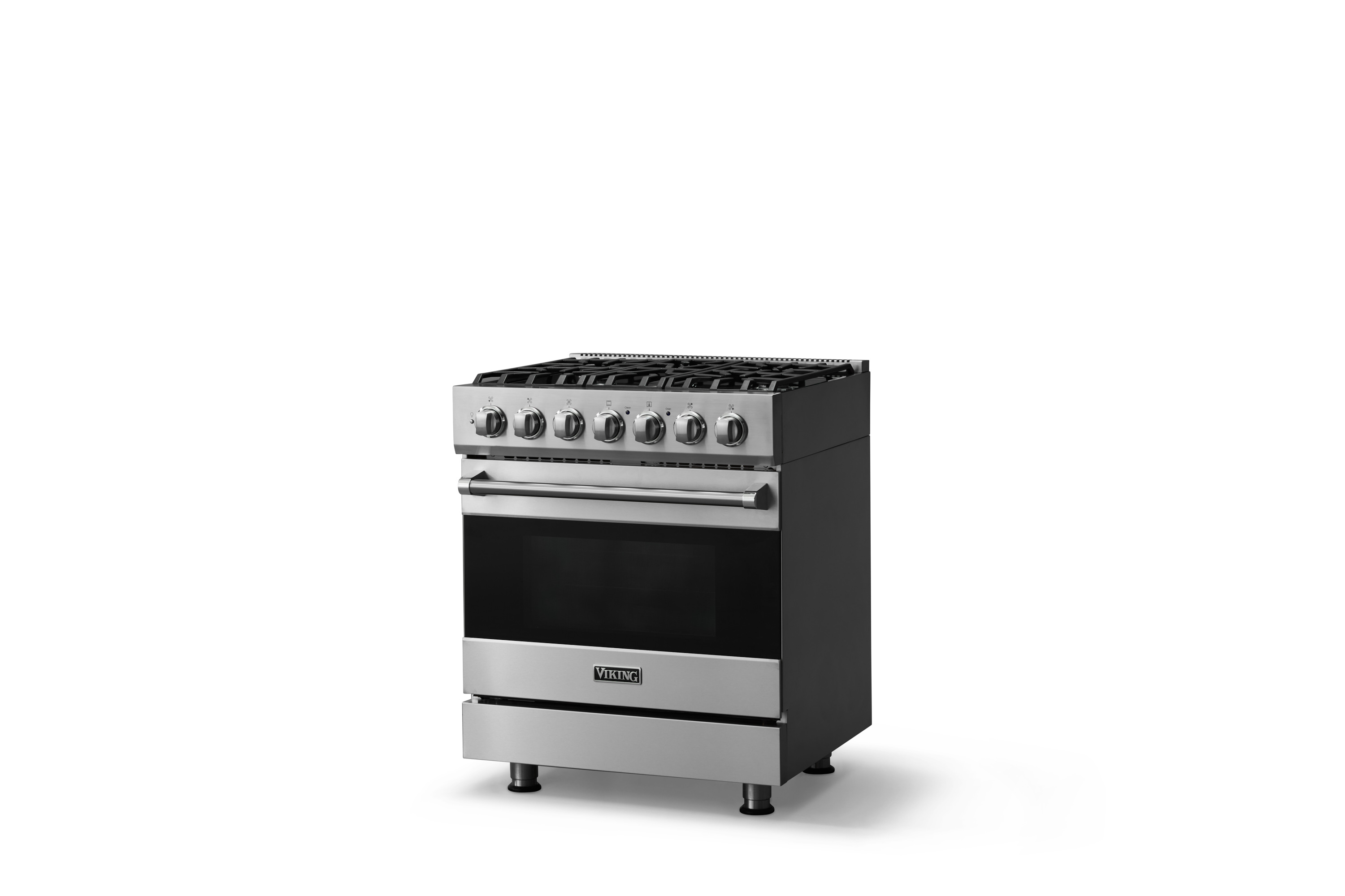 30"W. Self-Cleaning Dual Fuel Range RVDR33025BSS