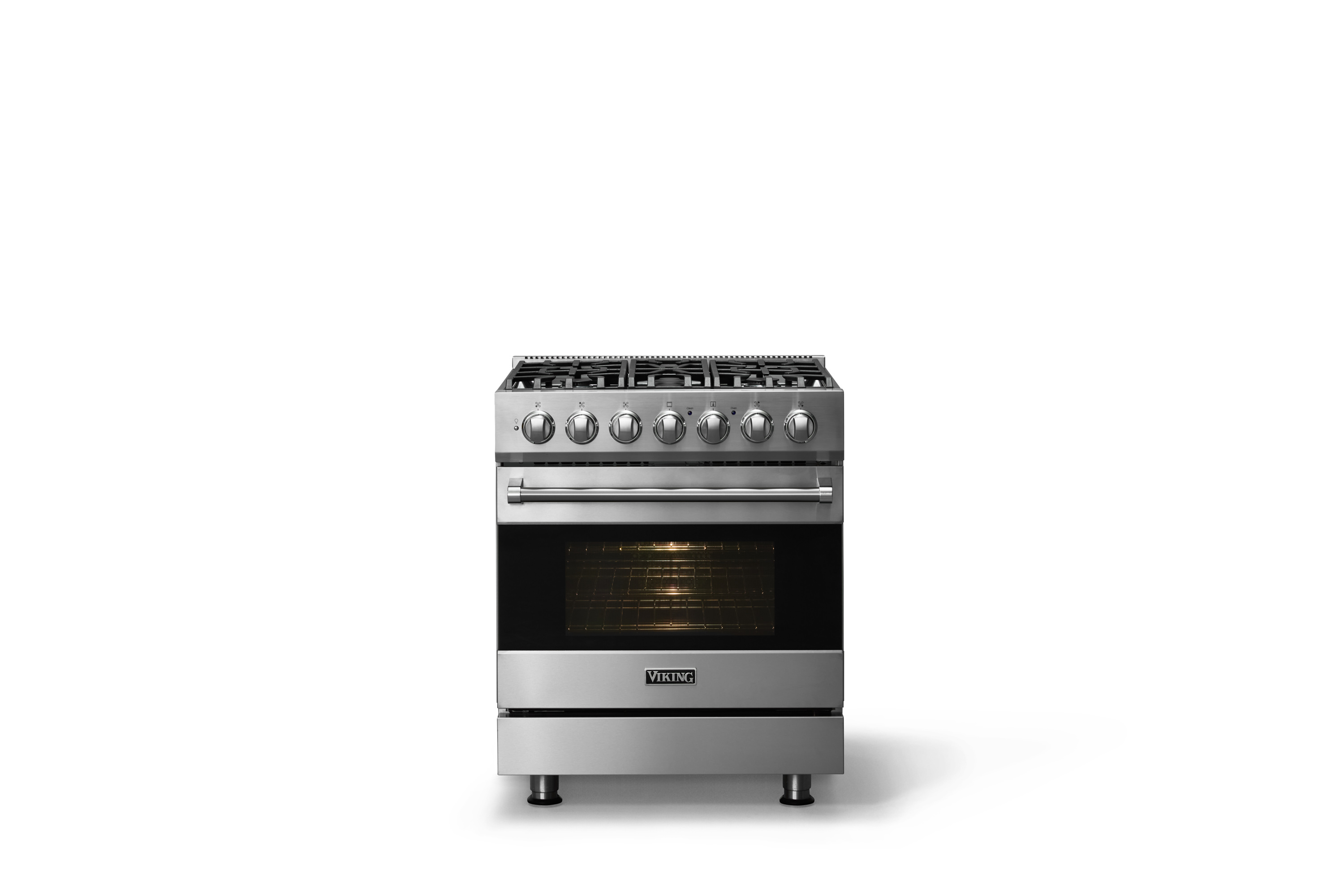 30"W. Self-Cleaning Dual Fuel Range RVDR33025BSSLP