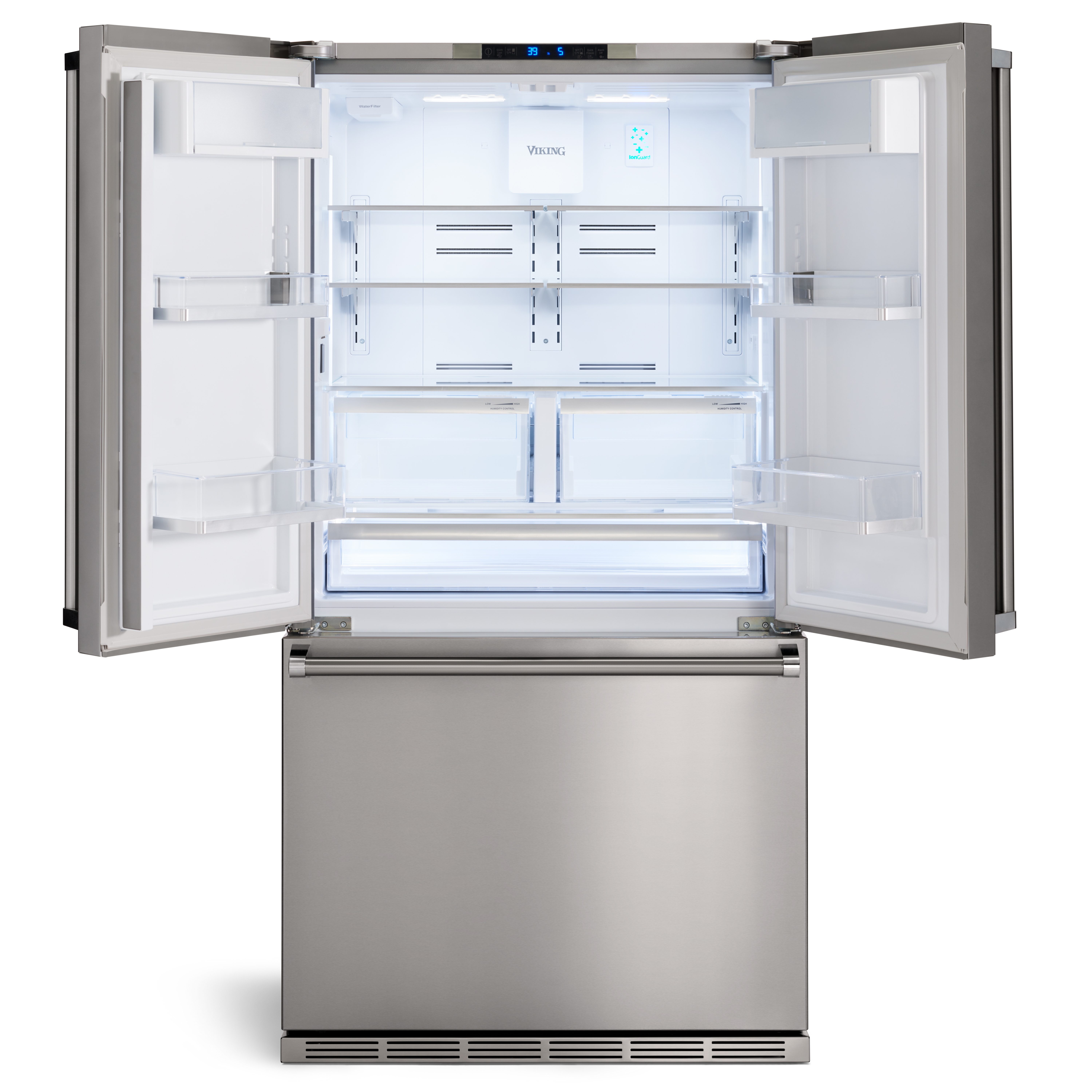 36"W. Freestanding French-Door Bottom Freezer RVFFR336SS