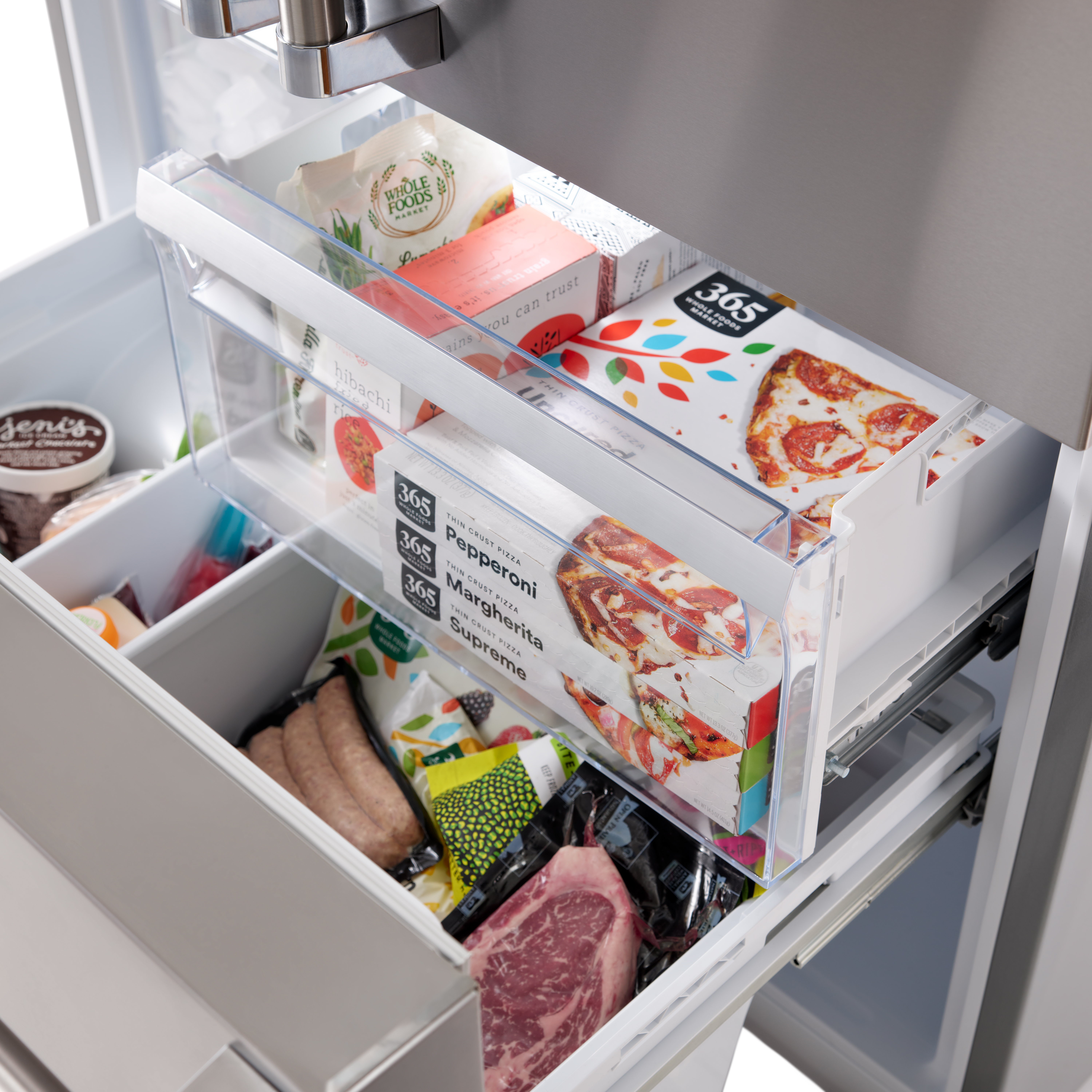 36"W. Freestanding French-Door Bottom Freezer RVFFR336SS
