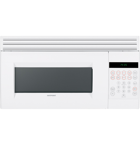 Hotpoint® 1.4 Cu. Ft. Over-the-Range Microwave Oven RVM1435WK