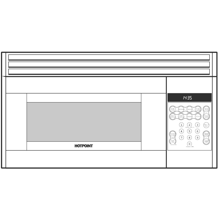 1.6 Cu. Ft. Over-the-Range Microwave Oven RVM1635WK