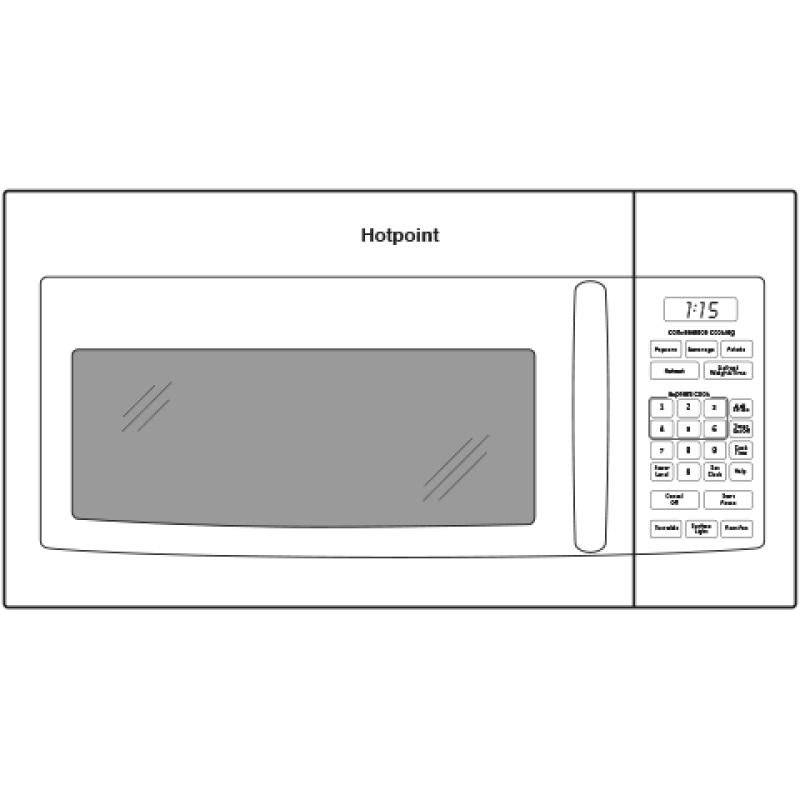 1.6 Cu. Ft. Over-the-range Microwave Oven RVM5160DHWW