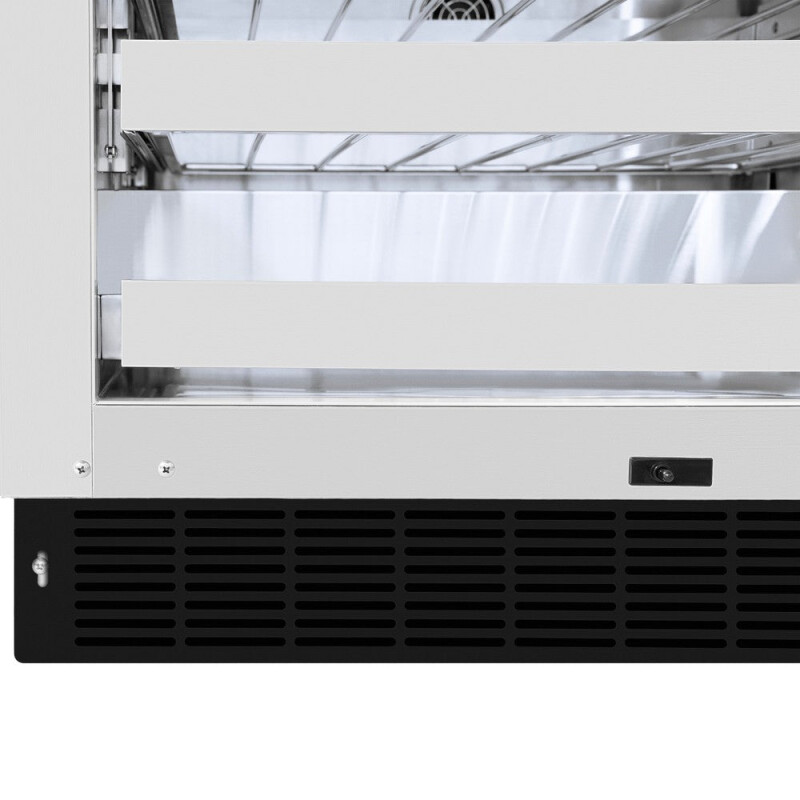 ZLINE 24 in. Touchstone Dual Zone 44 Bottle Wine Cooler With Black Matte Glass Door (RWDO-BLM-24) RWDOBLM24