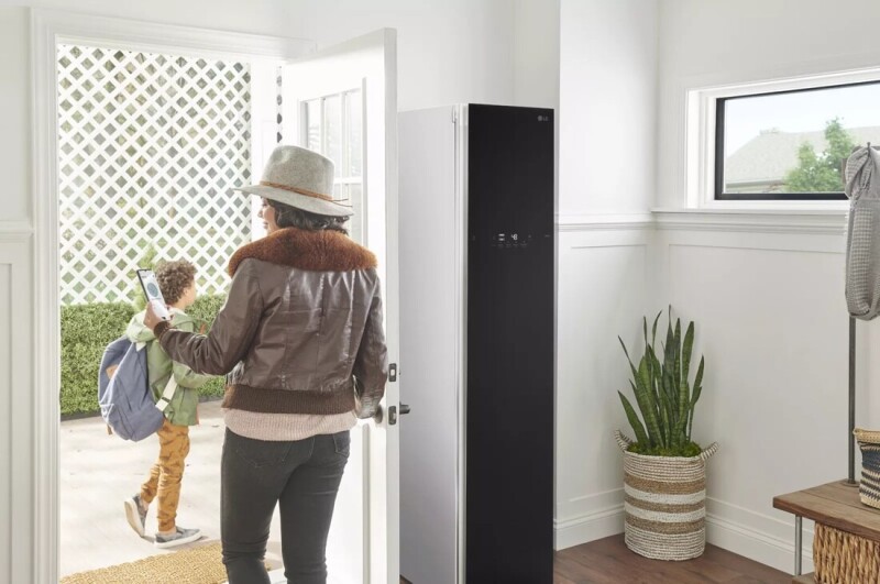 LG Styler® Smart wi-fi Enabled Steam Closet with TrueSteam® Technology and Exclusive Moving Hangers S3CW