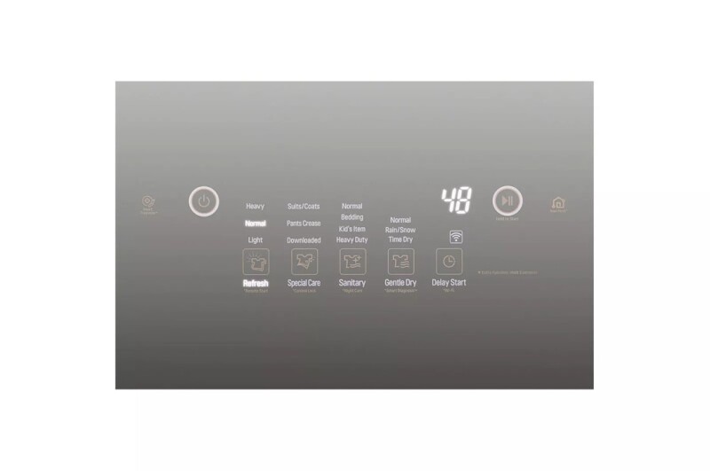 LG Styler® Smart wi-fi Enabled Steam Closet with TrueSteam® Technology and Exclusive Moving Hangers S3MFBN