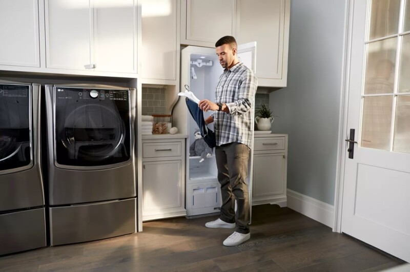 LG Styler® Smart Wi-Fi Enabled Steam Closet with TrueSteam® Technology and Exclusive Moving Hangers S3WFBN