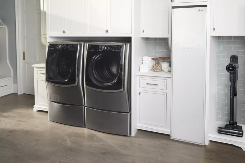 LG Styler® Smart Wi-Fi Enabled Steam Closet with TrueSteam® Technology and Exclusive Moving Hangers S3WFBN