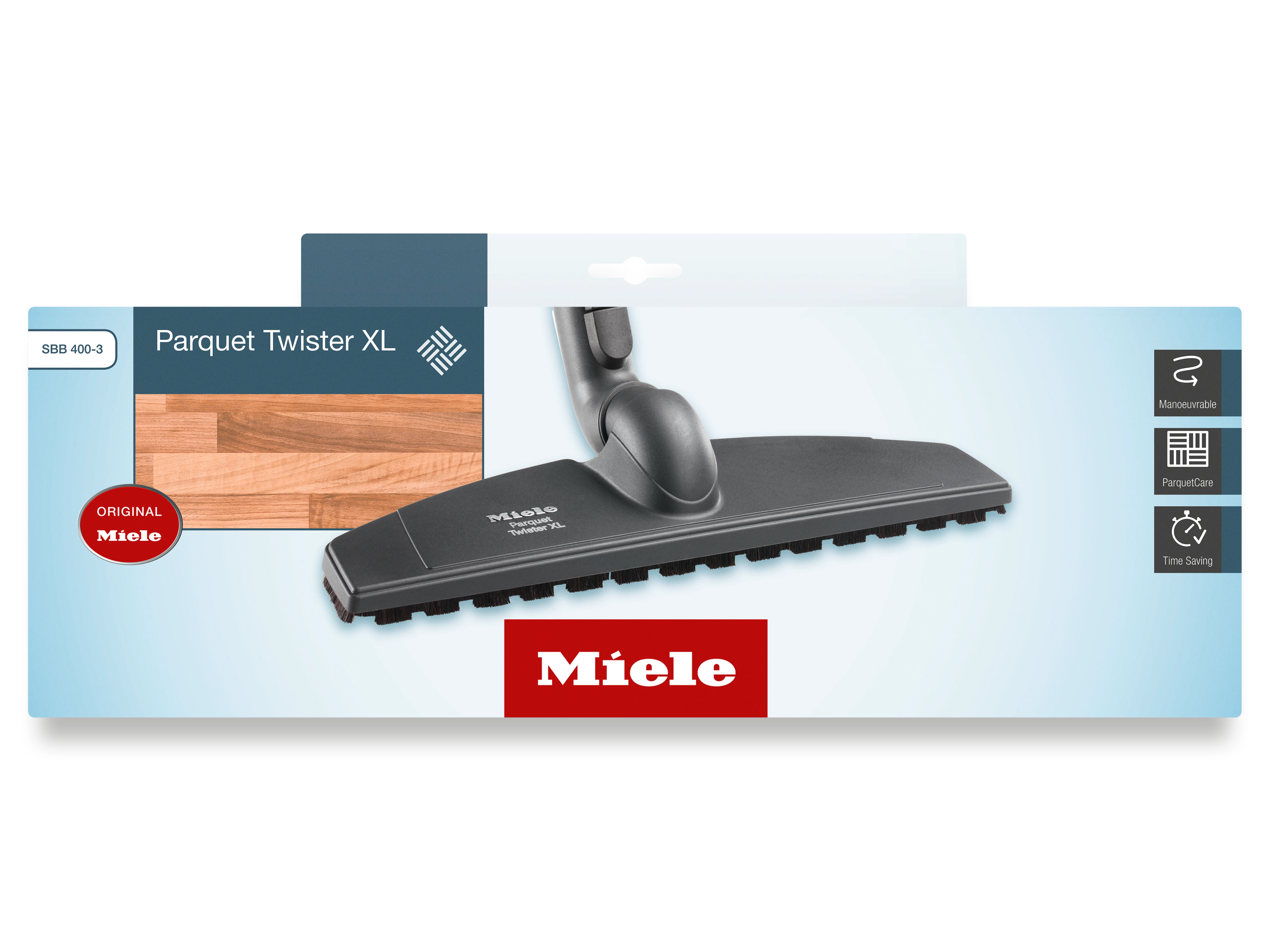 Parquet Twister (XL) parquet floorhead For gentle and extremely quick cleaning of sensitive hard floors. SBB4003